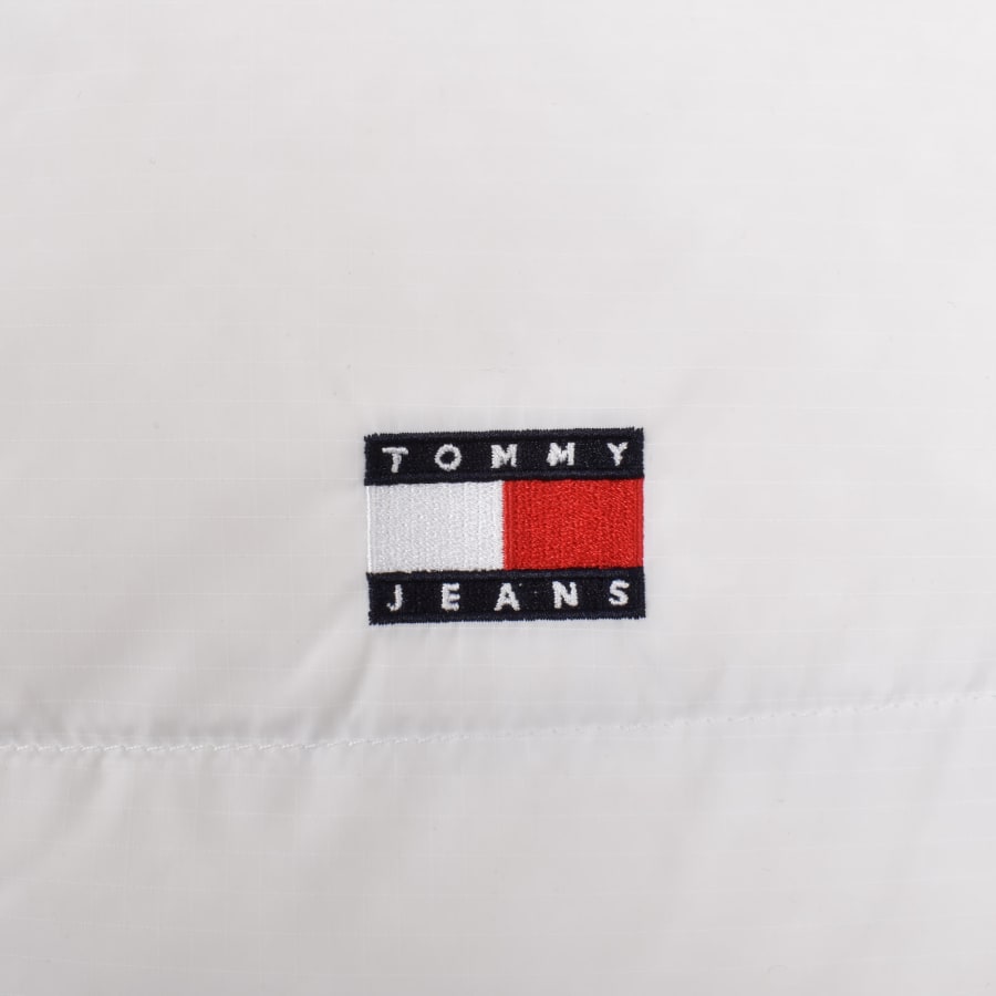 Tommy Jeans Flag Back Alaska Puffer Jacket Pure White XL
